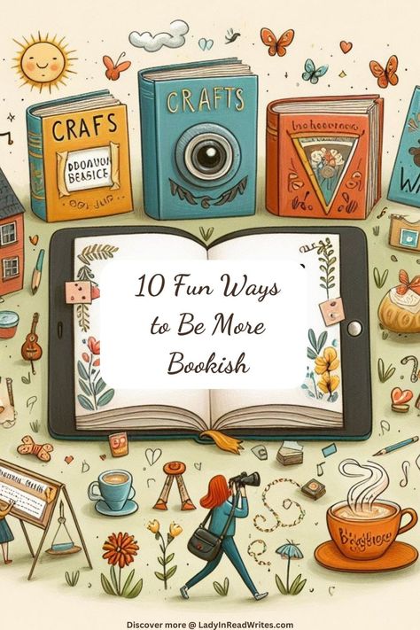 10 Fun Ways to Be More Bookish + Realistic Goals - Lady In Read Writes Bookish Activities, Bookish Aesthetic, Book Club Aesthetic, Reading Marathon, Quirky Books, Friends Of The Library, Winnie The Pooh Honey, British Literature, Literary Characters