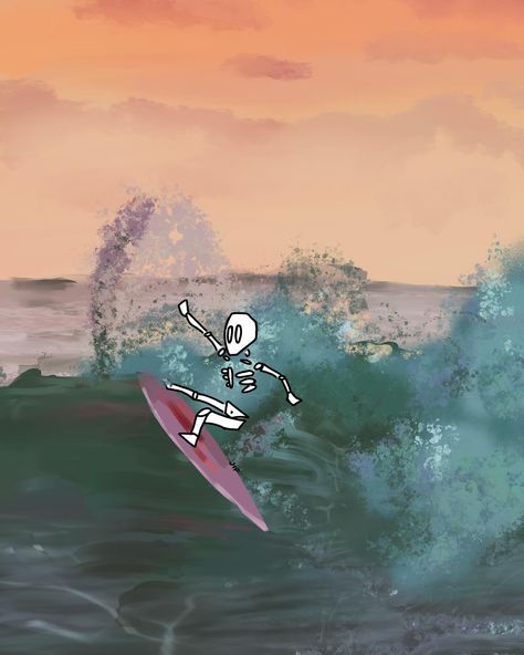 Skeleton Surfing You can purchase this design from my shop! link in bio #art #artist #artistic #artists #smallbusiness #youngartist #youngartists #myart #artwork #illustration #graphic #drawing #drawings #digital #digitalart #digitalartist #procreate #ocean #ink #sketch #blackandwhite #colour #monochromatic #colourful #line #style #website #skeleton #surfing #skull Graphic Drawing, Bio Art, Illustration Graphic, Ink Sketch, Young Artist, Art Artist, Digital Artist, Skeleton, Link In Bio