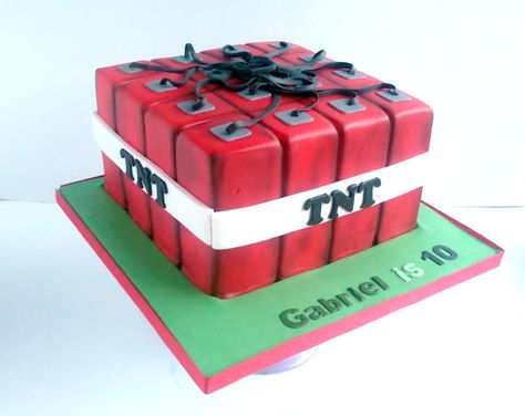 Dynamite Cake, Box Birthday Cake, James Bond Party, Birthday Box, Nottingham, Minecraft, Cake Decorating, Birthday Cake, Cake