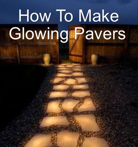 How To Make Glow In the Dark Pavers Or Pathway...http://homestead-and-survival.com/how-to-make-glow-in-the-dark-pavers-or-pathway/ Diy Garden Path, Garden Path Ideas, Paver Path, Pathway Ideas, Glow In The Dark Paint, California Drought, Glow Stones, Dark Paint, Path Ideas