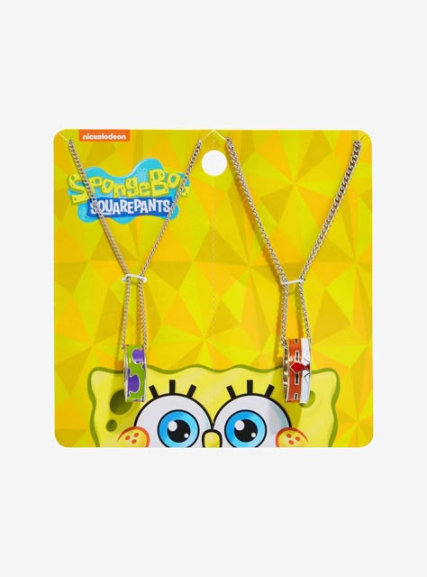 This necklace set is for friends who do stuff together! Featuring necklaces with ring pendants inspired by SpongeBob and Patrick's outfits. Spongebob Jewelry, Spongebob Stuff, Patrick Spongebob, Spongebob Funny Pictures, Spongebob And Patrick, Spongebob Birthday Party, Spongebob Birthday, Best Friend Necklace, Cool Paper Crafts