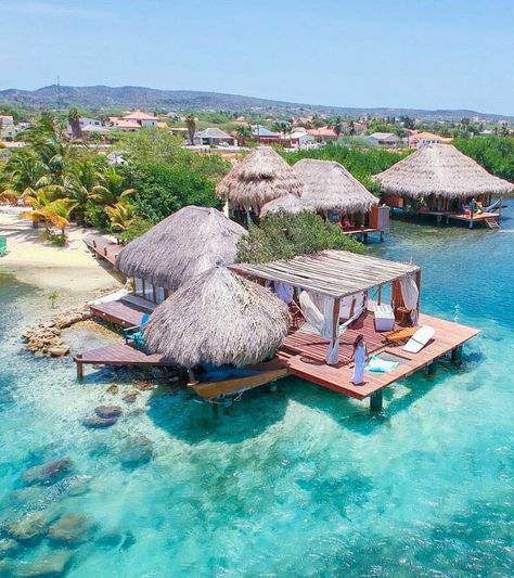 15 Overwater Bungalows (Basically) in the USA | Tropikaia Bungalow Resorts, Lanai Island, Oranjestad, Unique Vacations, Overwater Bungalows, Maldives Resort, Tropical Resort, Waterpark, Best Resorts