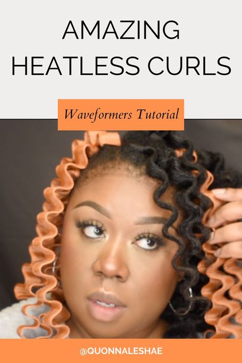 Waveformers heatless curls on natural type 4 hair Natural Type 4 Hair, Curls On Natural Hair, Heatless Waves, Type 4 Hair, Heatless Hairstyles, Heatless Curls, Curly Afro, Curly Waves, Type 4