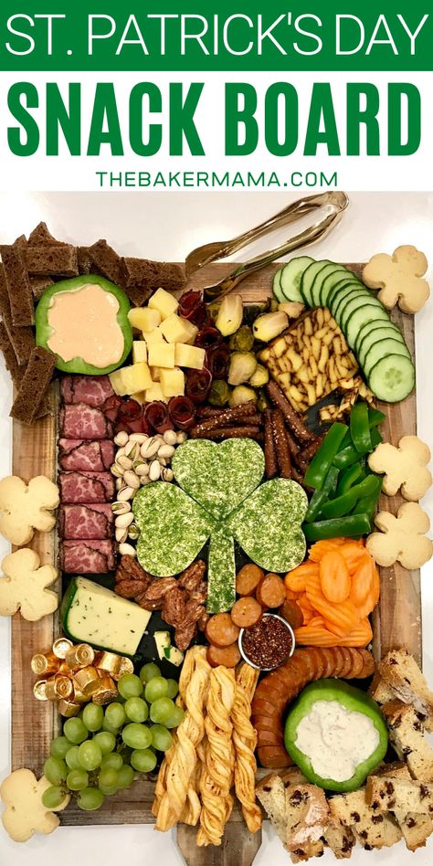 St Patrick's Day Appetizers, St Patricks Food, St Patrick Day Snacks, St Patties, St Patrick Day Treats, Cheese Plates, Food Boards, St Patricks Day Food, Charcuterie Inspiration