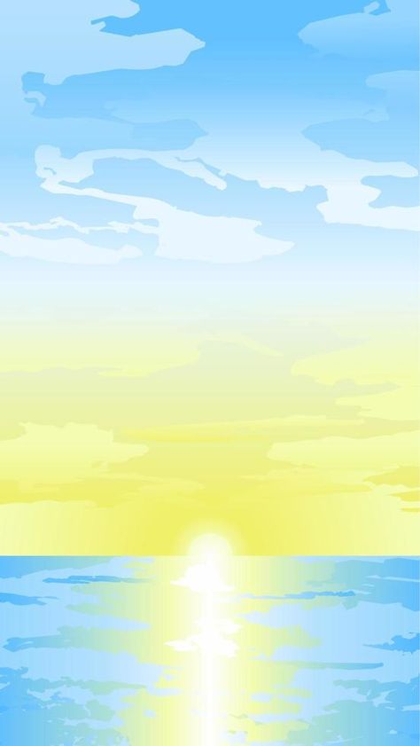 Ocean sunrise or sunset vector illustration. Bright yellow sunshine over the ocean for graphic, wallpaper, resources, business, design or decoration.  Yellow sunset or sunrise over the sea vector Sea Illustration Wallpaper, Sunrise Graphic Design, Ocean Graphic Design, Sunset Vector Illustration, Sunshine Illustration, Sunrise Illustration, Soap Branding, Hawaiian Bedroom, Sunrise Drawing