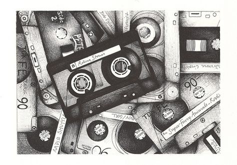 'everything comes and goes... by andrea joseph's illustrations, via Flickr Andrea Joseph, Stylo Art, Biro Drawing, Eleanor And Park, Ballpoint Pen Art, Object Drawing, Gcse Art, Ap Art, A Level Art