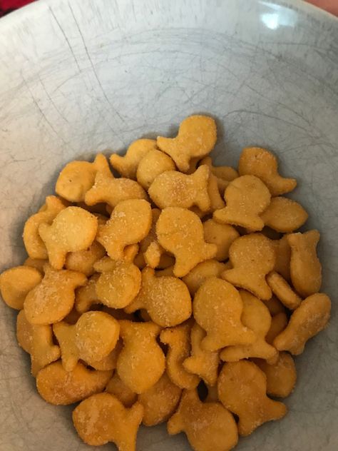 Goldfish Aesthetic Food, Goldfish Crackers Aesthetic, Gold Fish Food, Brandon Core, Ben Hope, Goldfish Snack, Goldfish Food, Fish Snacks, Goldfish Crackers