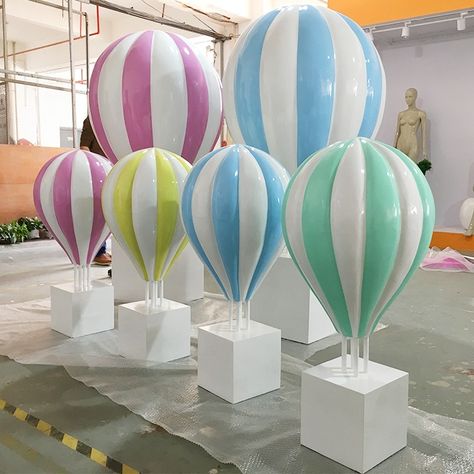 Decorative visual display props Hot Air Balloon Sculpture, Hot Air Balloon Decorations Party, Air Balloon Party Theme, Hot Air Balloon Birthday Theme, Hot Air Balloon Prop, Hot Air Balloon Backdrop, Hot Air Balloon Decorations Diy, Hot Air Balloon Party Theme, Hot Air Balloon Decoration