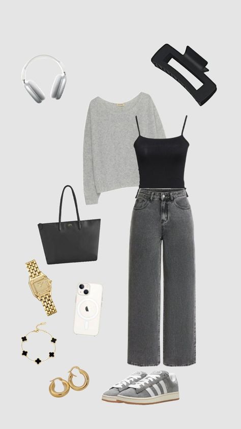 Outfit Campus, Sixth Form Outfits, Simple Outfits For School, Mode Zara, Outfit Inspo Casual, School Looks, Stockholm Fashion, Simple Trendy Outfits, Mode Inspo