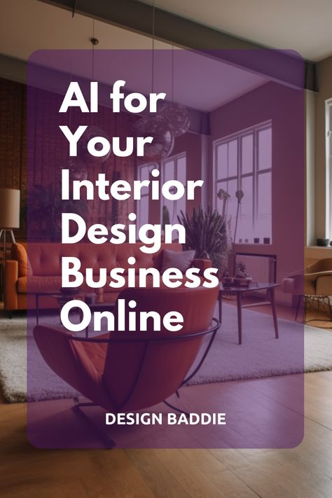 Wondering how to use AI for your interior design business? Wonder no more! We uncover the best ways to integrate AI into your customer facing side to free you up to do what you do best.. design! Learn more.. Interior Design Business Plan, Learn Autocad, Learn Interior Design, Interior Design Tools, Interior Design Career, Minimalist Living Room Design, Architectural Engineering, Architecture Books, Design Theory