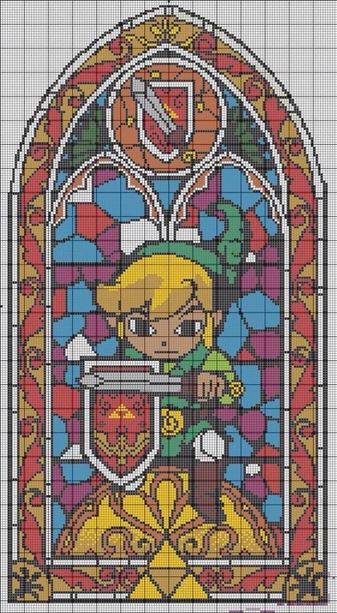 Loz Cross Stitch, Legend Of Zelda Pixel Art Grid, Legend Of Zelda Cross Stitch, Zelda Cross Stitch Pattern, Link Pixel Art, Zelda Pixel Art, Link Cross Stitch, Zelda Cross Stitch, Geeky Cross Stitch Patterns