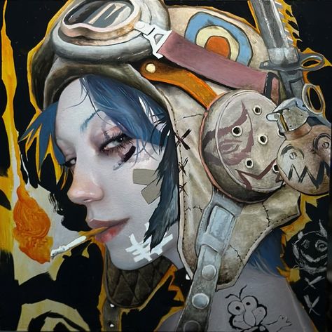 Tank Girl Comic Art Tank Girl Aesthetic, Tank Girl Movie, Tank Girl Art, Rose Villain, Tank Girl Comic, Study Artwork, Black Lotus, Character Pictures, Girl Artist