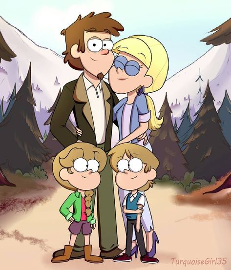 Pines  #gravityfallsnextgen #gravityfalls #dipcifica #dipperpines #pacificanorthwest #gwenpines #dustinpines #phillippines #fancharacter Eleanor E Park, Anime Gravity Falls, Pines Family, Dipper And Pacifica, Gravity Falls Characters, Gravity Falls Dipper, Gravity Falls Funny, Desenhos Gravity Falls, Gravity Falls Au