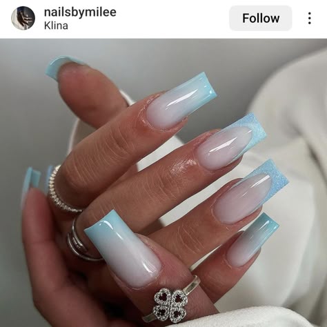 Vacation Summer Nails, Light Blue Nail, Light Blue Nail Designs, Nail Designs For Summer, Light Blue Nails, Baby Blue Nails, Fancy Nails Designs, Basic Nails, Blue Nail Designs