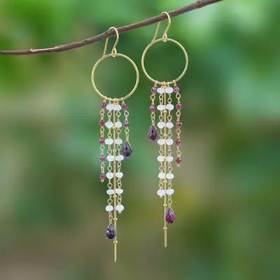 Diy Jewelry Videos, Waterfall Earrings, Waterfall Chandelier, Handmade Crystal Jewelry, Diy Jewelry Projects, Earrings Inspiration, Handmade Wire Jewelry, Beaded Accessories, I Love Jewelry