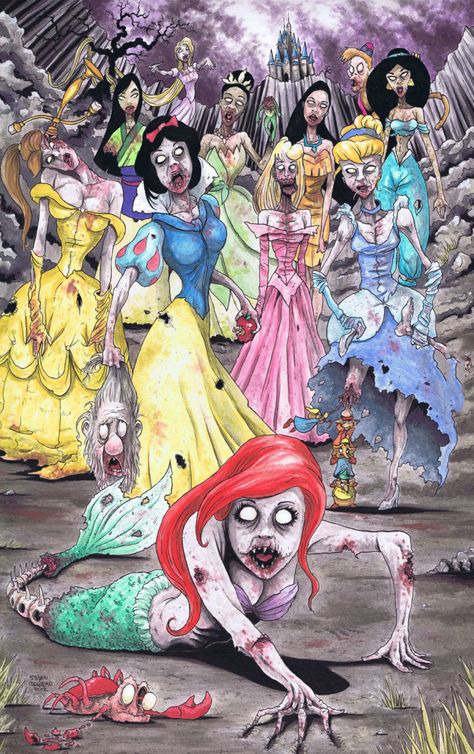 Disney Villains Halloween, Zombie Funny, Disney Horror, Movie Horror, Zombie Humor, Halloween Disney, Dark Disney, Childhood Movies, Horror Halloween