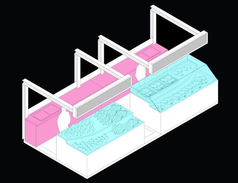 Urban Farming Architecture, Hawker Centre, Kiosk Design, Central Market, Generative Design, Public Market, Stall Designs, Architecture Concept Drawings, Market Stall