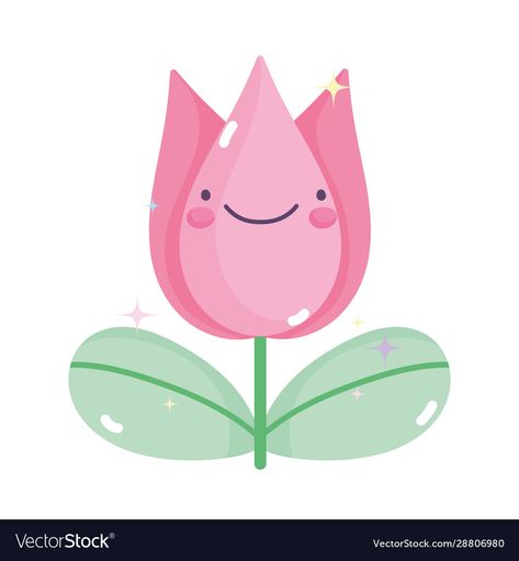 Gardening Cartoon, Flower Vector, Cartoon Flowers, Tulip Flower, Cartoon Cute, Tulips Flowers, Flower Decorations, Art Inspo, Tulips