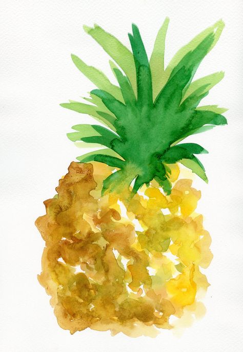 Kids Room Jungle, Jungle Bedroom Decor, Painted Pineapple, Fruit Art Kids, Pineapple Watercolor, Pineapple Painting, Jungle Bedroom, Jungle Decor, Painting Kitchen