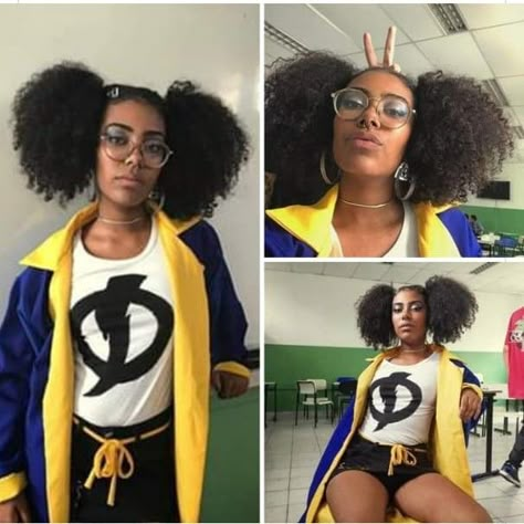 Static Shock Costume, Masculine Costumes Halloween, Afro Costume Halloween, Unique Halloween Crafts, Good Costumes, Geek Costume, Halloween Fantasia, Black Cosplayers, Dc Costumes