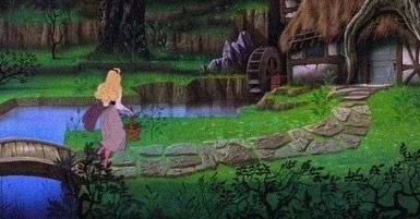 Please all I want in life is to live here alone in peace🥰 #sleepingbeauty Old Disney Movies, Sleeping Beauty 1959, Disney Princess Aurora, Images Disney, Disney Background, Pose Fotografi, Disney Sleeping Beauty, Princess Aurora, Old Disney