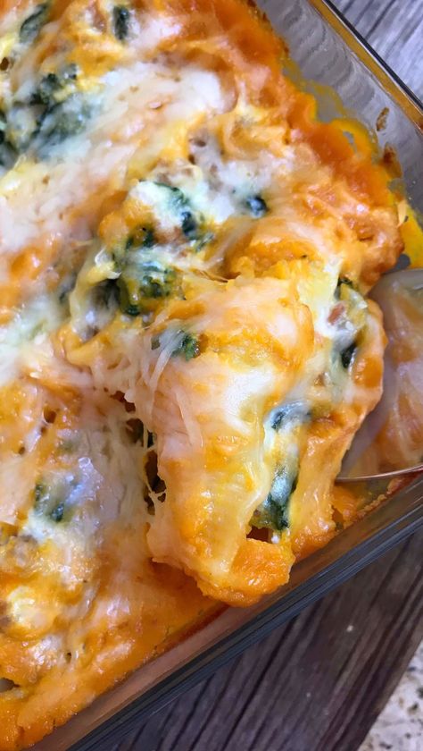 Butternut Squash Stuffed Shells, Squash Stuffed Shells, Butternut Squash Stuffed, Butternut Squash Puree, Butternut Squash Recipes, Spicy Sausage, Stuffed Pasta Shells, Butternut Squash Soup, How To Cook Sausage