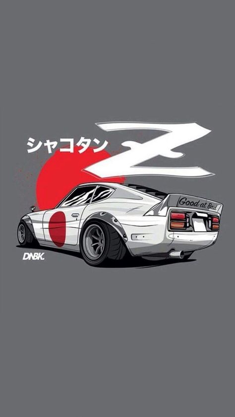 Wallpaper Datsun 240z Drawing, Nissan Vtc Wallpaper, Datsun 240z Wallpaper, 240z Datsun, Jdm Wallpaper, Cool Car Drawings, Car Artwork, Car Wallpaper, Street Racing Cars