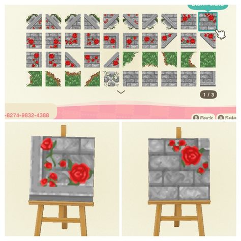 Animal Crossing Red Aesthetic, Acnh Red Codes, Acnh Red Path, Acnh Alice In Wonderland Design, Acnh Wonderland, Acnh Tips, Acnh Path, Acnh Paths, Acnh Patterns