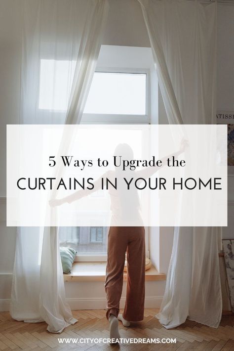 5 Ways to Upgrade the Curtains in Your Home | City of Creative Dreams Curtains, curtains stylish, curtains ideas, curtains unique, curtains modern, Curtains tie backs, curtains bay window, curtains designs, curtains luxury, curtains double, curtains linen, curtain ideas for living room, curtain ideas for bedroom, Curtain Ideas For Bedroom, Curtains Bay Window, Bay Window Curtain Ideas, Modern Bay Window, Double Window Curtains, Curtains Double, Curtains Luxury, Home Decor Ideas Living Room Apartment, Buying First Home