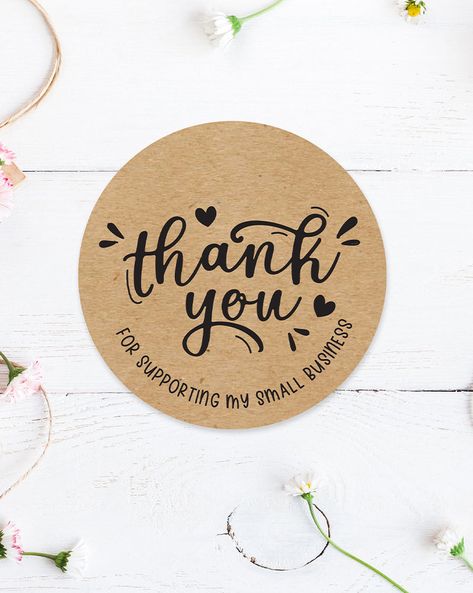 Thank You Small Business Stickers1.5 inch - 30 per sheet / White Glossy Small Snack Business Ideas, Thank You For Your Order Quotes, Thank You For Your Order Stickers, Thank You Stickers Business, Gift Label Ideas, Small Business Orders, Business Orders, Label Inspiration, Quotes Gratitude