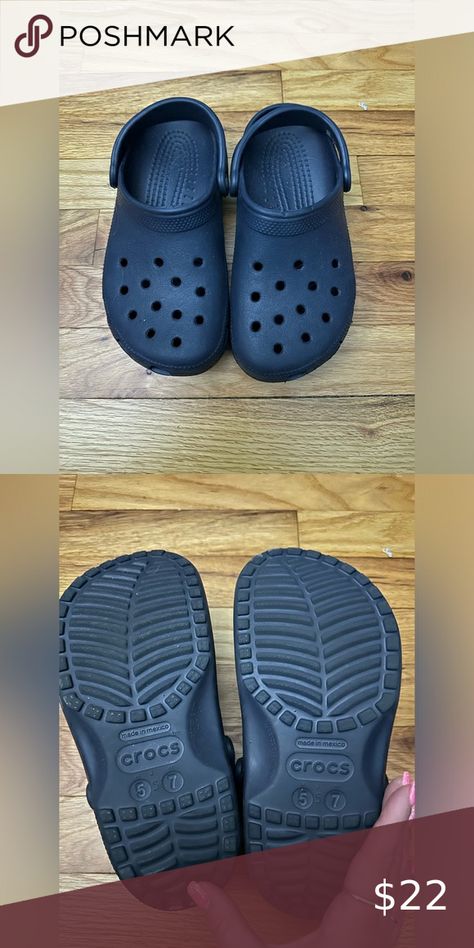 DARK BLUE CROCS SIZE 6 Dark Blue Crocs, Blue Crocs, Crocs Shoes, Dark Blue, Size 6, Handbags, Plus Fashion, Fashion Trends, Closet