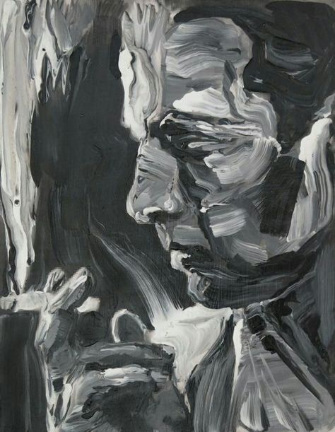 Black And White Artist, Painting Black And White, White Gouache, Grey Painting, Music Painting, Architecture Painting, Figurative Painting, Black And White Painting, Modern Art Paintings