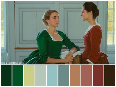 Color Palette Cinema su Instagram: ": “Portrait of a Lady on Fire” (2019). •Directed by Céline Sciamma •Cinematography: Claire Mathon •Production Design: Thomas…" Celine Sciamma, Movie Color Palette, Fire Color, Travel Film, Cinema Colours, Instagram Portrait, Film Studies, Mood And Tone, Moving Pictures