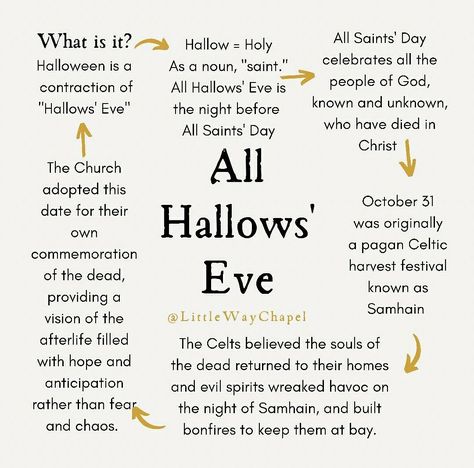 All Hallows' Eve | October 31st | Autumn | littlewaychapel All Hallows Eve Pagan, All Hallows Eve Rituals, Hallows Eve Rituals, All Hallows Eve Aesthetic, Hallows Eve Quotes, All Hallows Eve Catholic, October Witchcraft, Samhain Aesthetic, Samhain Blessings