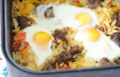 Air Fryer Sausage Breakfast Casserole - Mommy Hates Cooking Breakfast Airfryer, Bake Air Fryer, Air Fryer Sausage, Egg And Sausage, Sausage Breakfast Casserole, Air Fryer Breakfast, Chicken Sausage Recipes, Air Fryer Recipes Breakfast, Chicken Bacon Ranch Pasta