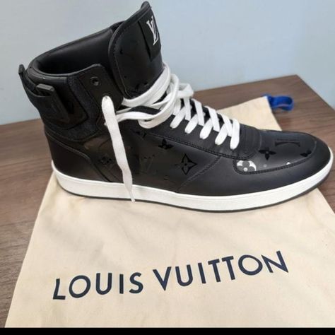 Louis Vuitton Men's Rivoli Sneaker Boot Louis Vuitton Sneaker, Shoes Louis Vuitton, Louis Vuitton Shoes, Louis Vuitton Men, Mens Shoes Sneakers, Sneaker Boots, Men's Shoes, Shoes Sneakers, Louis Vuitton