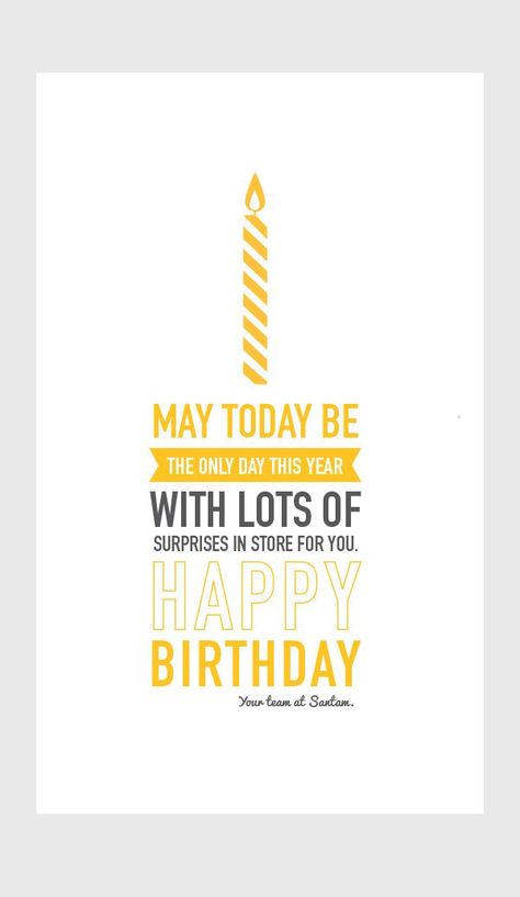 Corporate Birthday card - typography on Behance #happybirthdaytypography Happy Birthday Graphic Design, Birthday Greetings For Boyfriend, Bd Card, Birthday Message For Boyfriend, Quotes Girlfriend, Happy Birthday For Him, Birthday Email, Birthday Wish For Husband, Birthday Wishes For Brother