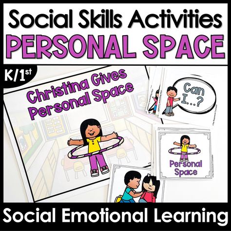 Personal Space Lesson and Activities - Shop The Responsive Counselor Personal Space Bubble Activities, Personal Space Preschool Activities, Harrison P Spader Personal Space Invader Activities, Teaching Personal Space To Kids, Sel Activities For Preschoolers, Self Regulation Activities For Kids, Personal Space Activities For Kids, Personal Space Activities, February Homeschool