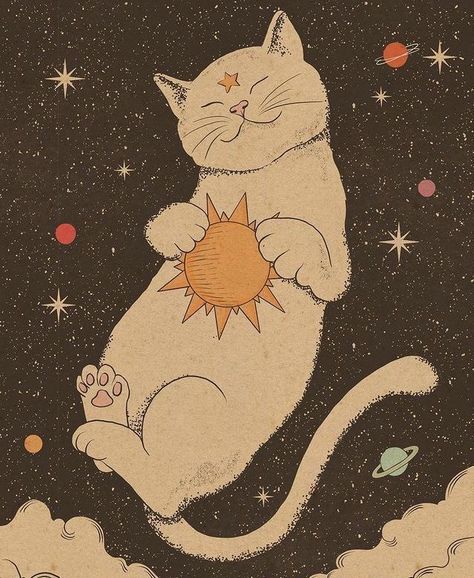 Snakes, The Universe, A Cat, The Sun, Universe, Roses, Sun, Wall, Art