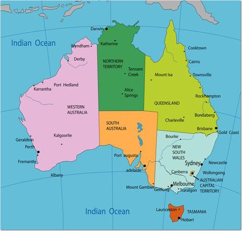 Australia Continent, Australia Wallpaper, Preschool Charts, Australia House, Cairns Australia, Geography Map, General Knowledge Book, Byron Bay Australia, Australia Map