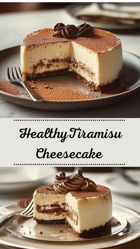 Celebrate Friendsgiving with this Tiramisu Cheesecake Delight, a must-try dessert for your winter dinner menu. This decadent cheesecake combines the beloved flavors of tiramisu in a creamy, indulgent form. Perfect for winter meals or as a festive treat, it offers a unique twist on traditional cheesecake. If you're searching for winter dinner recipe ideas or healthy winter treats, this recipe will impress your guests and add a touch of elegance to your gathering. Tiramisu Inspired Desserts, Tiramisu With Cream Cheese, Tiramisu Recipe With Cream Cheese, Friendsgiving Dessert Recipes, Winter Dessert Ideas, Tiramisu Cheesecake Recipe, Friendsgiving Dessert, Recipe Tiramisu, Cheesecake Delight