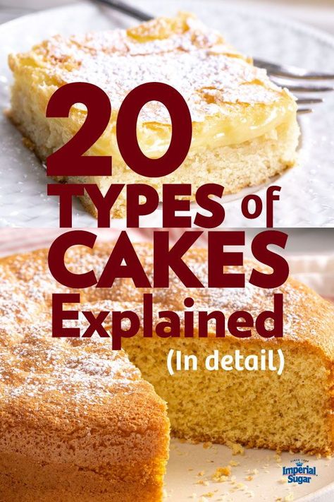 Butter Cake Recipes, Basic Pound Cake Recipe, Types Of Cake Flavors, Cake Mix Recipes Homemade, Types Of Sponge Cake, Foam Cake, Butter Cakes, Different Kinds Of Cakes, Stunning Cakes