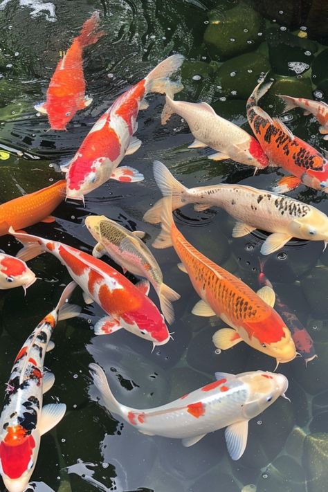 Koi Fish Symbolism (12 Top Symbols) Fish Symbolism, Dragon Koi Fish, Fish Sides, Koi Painting, Japanese Animals, Ikan Koi, Koi Art, Japanese Fish, Koi Fish Pond