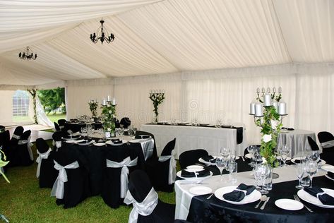 Marquee Interior. Interior of marquee set up for wedding reception , #spon, #marquee, #Interior, #Marquee, #reception, #wedding #ad Black Wedding Table Setting, Black Wedding Table, Calla Lily Bouquet, Marquee Wedding, Wedding Table Settings, Architecture Photo, Theme Ideas, Calla Lily, Black Wedding