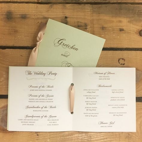 Booklet Wedding Programs | Spring Wedding Programs | Mint, Gold and Ivory Wedding | Booklet Wedding Programs with Ribbon Wedding Menu Booklet, Booklet Invitation, Wedding Ceremony Booklet, Wedding Program Booklet, Wedding Booklet, Wedding Ceremony Programs, July Wedding, Event Program, Wedding 2025