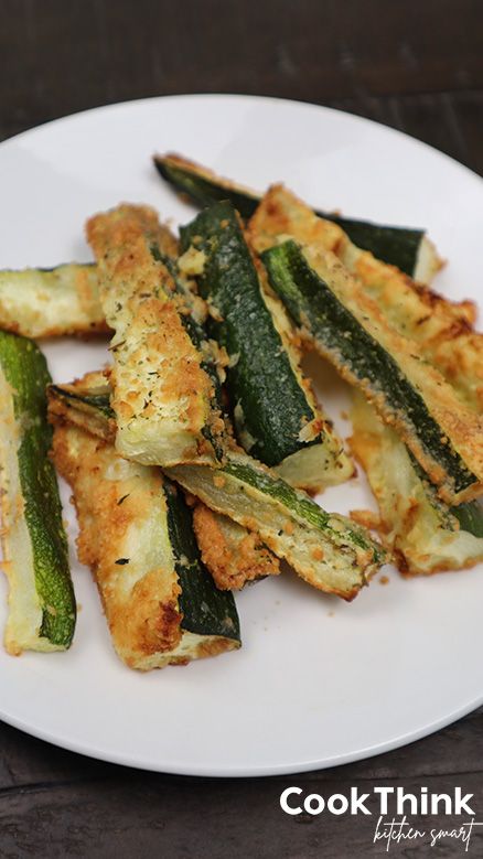 Easy Zucchini Fries Recipe for Air Fryer - CookThink Easy Zucchini Fries, Zucchini Fries Air Fryer, Zucchini Fries Recipe, Air Fryer Zucchini Fries, Fries In The Air Fryer, Recipe For Air Fryer, Air Fryer Zucchini, Zucchini Sticks, Zucchini Slice