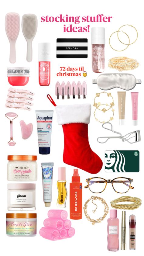 stocking stuffer ideas! #christmasaesthetic#stockings#72days#gifts#stuffers#like#follow Xmas List Ideas, Girly Christmas Gifts, Cute Christmas Ideas, Christmas Dreaming, Preppy Gifts, Teen Christmas Gifts, Christmas Prep, Stocking Stuffer Ideas, Cute Birthday Ideas