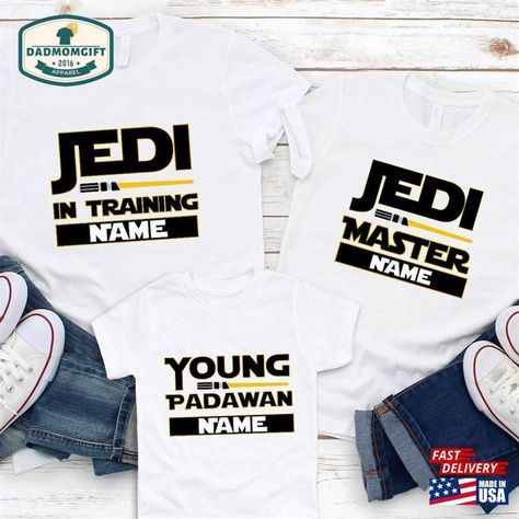 Tshirts Ideas, Disney 2023, Travel Tshirt, Pretty Fly, May 4th, Jedi Master, Family Shirt, Lightsaber, 4th Birthday