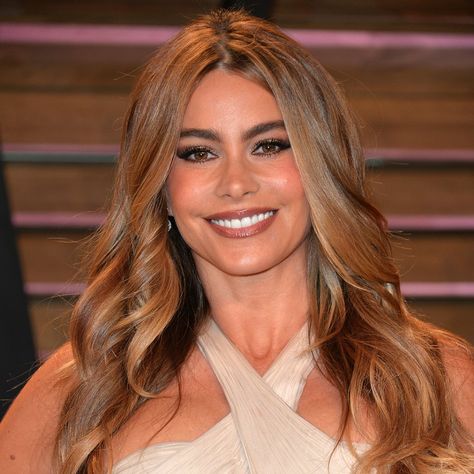 Sofia Vergara Hair, Celebrity Long Hair, 1960s Makeup, Sofia Vergara Style, Pretty Ponytails, Long Hair Trends, Medium Haircuts, Joe Manganiello, Voluminous Curls