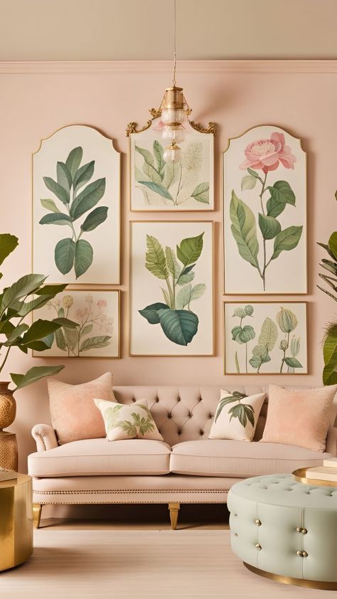 Transform your living room into a floral paradise with these elegant and chic floral decor ideas. From pastel pink sofas to colorful floral rugs, these 35 floral living room decor ideas will inspire you to create a cozy and inviting space that is perfect for relaxing and entertaining. Whether you’re looking for a shabby chic look or a modern and sophisticated vibe, these floral decor ideas will help you achieve the perfect balance. Floral Living Room Decor, Chic Boho Living Room, Floral Decor Ideas, Pink Sofas, Boho Living Room Decor Ideas, Glam Office Decor, Pastel Interior Design, Floral Living Room, Pink Bedroom Walls